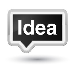 Idea prime black banner button