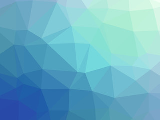 Abstract blue teal gradient polygon shaped background