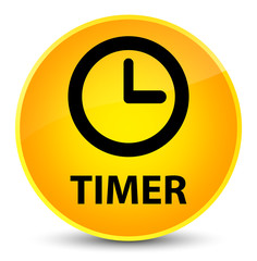 Timer elegant yellow round button