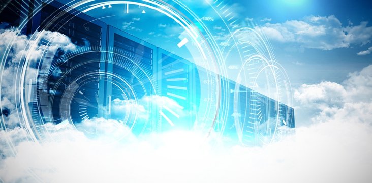 Composite image of digital image of interface