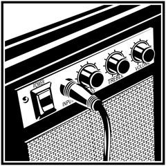 Fototapeta premium Guitar Amplifier Symbol