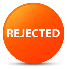 Rejected orange round button