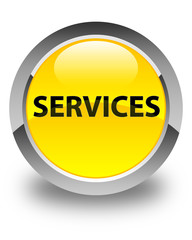 Services glossy yellow round button