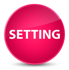 Setting elegant pink round button
