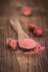 Homemade Strawberry powder