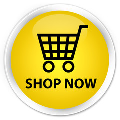 Shop now premium yellow round button