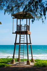 Tower Sea in Rayong, Thailand . The beautiful sea in thailand