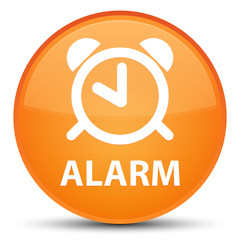 Alarm special orange round button