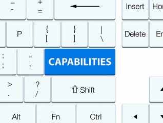 Capabilities blue keyboard button
