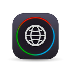 Dark MultiColor Web Button