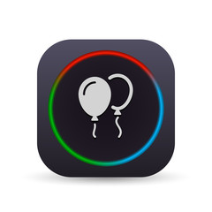 Dark MultiColor Web Button