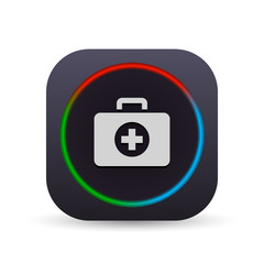 Dark MultiColor Web Button