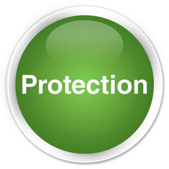 Protection premium soft green round button