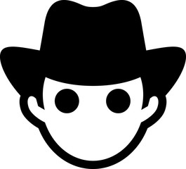 Man Wearing Hat Icon