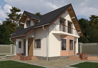 House 3d Illustration