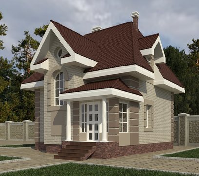 House 3d Illustration