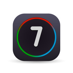 Dark MultiColor Web Button