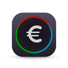 Obraz premium Dark MultiColor Web Button