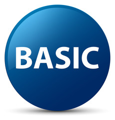 Basic blue round button