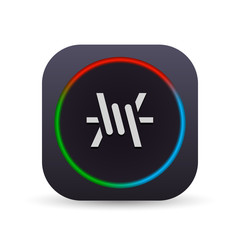 Dark MultiColor Web Button
