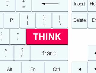 Think pink keyboard button