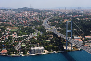 Naklejka premium Istanbul bridge,landscape