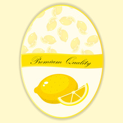 Sweet juicy whole and slice lemon