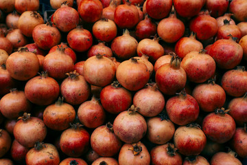 Red fresh pomegranate