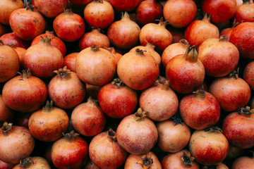 Red fresh pomegranate