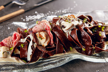 Pasta from rye flour