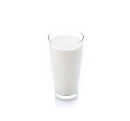 Milk on a white background