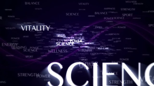 Health and Beauty Keywords, Animation, and Final Green Screen, Background, Loop, 4k
