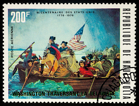 George Washington crossing Delaware River