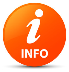 Info orange round button