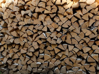 the wood in the woodpile