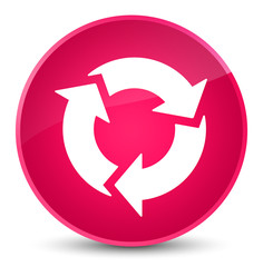 Refresh icon elegant pink round button