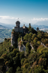 Blick vom Guaita Turm auf die Emilia Romagna