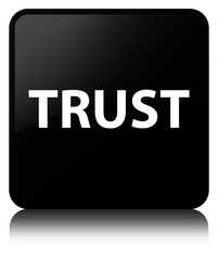 Trust black square button