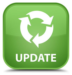 Update (refresh icon) special soft green square button
