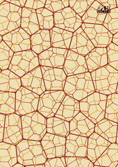 Geometric abstract background with connected line and dots. Structure molecule and communication. Scientific concept for your design. Medical, technology, science background. Eps10 Vector illustration