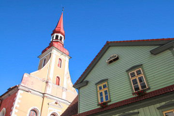 Fototapeta na wymiar Parnu / Estonie - Église Sainte Élisabeth