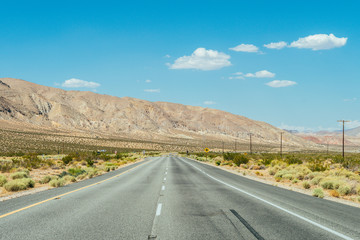 Fototapeta na wymiar desert road landscape