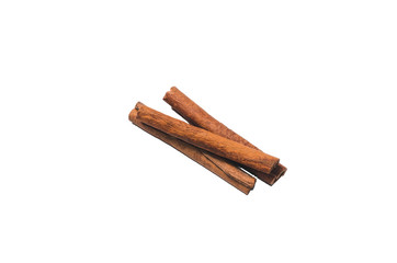 Several cinnamon sticks, isolate