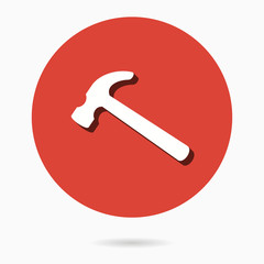 Hammer - vector icon.