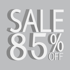 3D sale off text