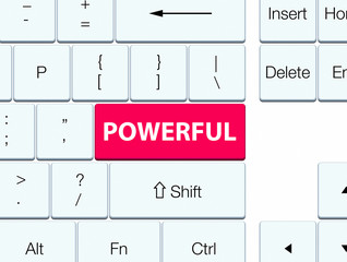 Powerful pink keyboard button