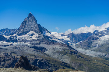 Matterhorn summit from Gornergrat, Swiss Alps, Switzerland