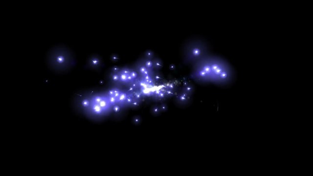 Digital Animation of reacting Particles