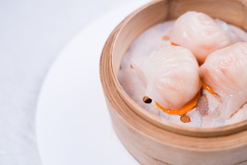 Chinesse Food with Stream Pork Dumpling