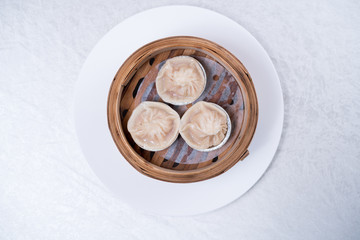 Hot steamed dumpling,chinese buns,pork bun